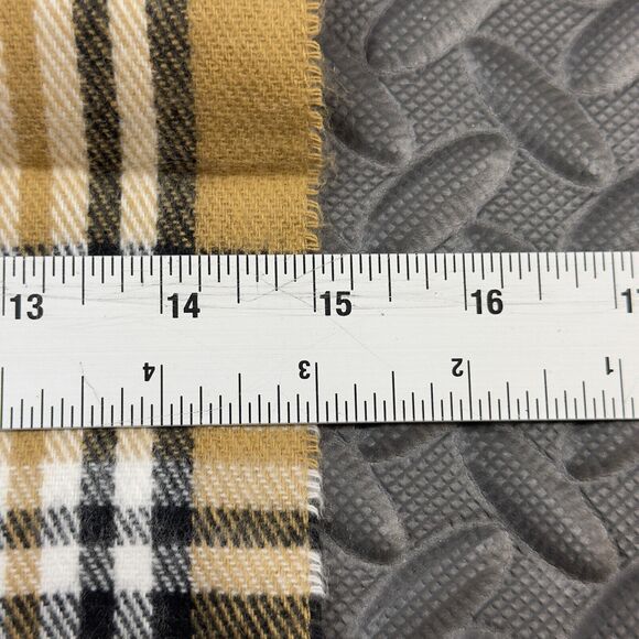 Avenue Neck Warmer Muffler & Scarf Mens Multi Checkered 100% Acrylic Fringe End - Picture 5 of 6